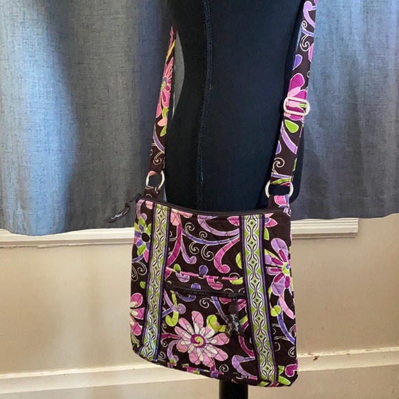 Vera Bradley Handbags - Vera Bradley Purple Punch Hipster Purse in Brand New Condition